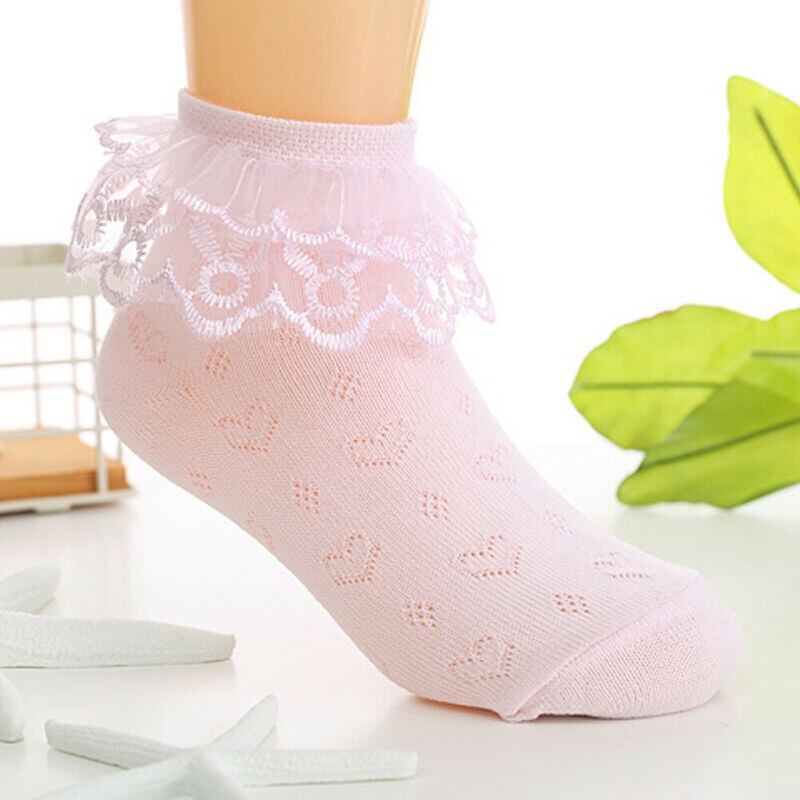 Accessories 2-8 year old Nice Kid Toddlers Girls lovely Lace Short Socks One Pair Layered Dance Socks