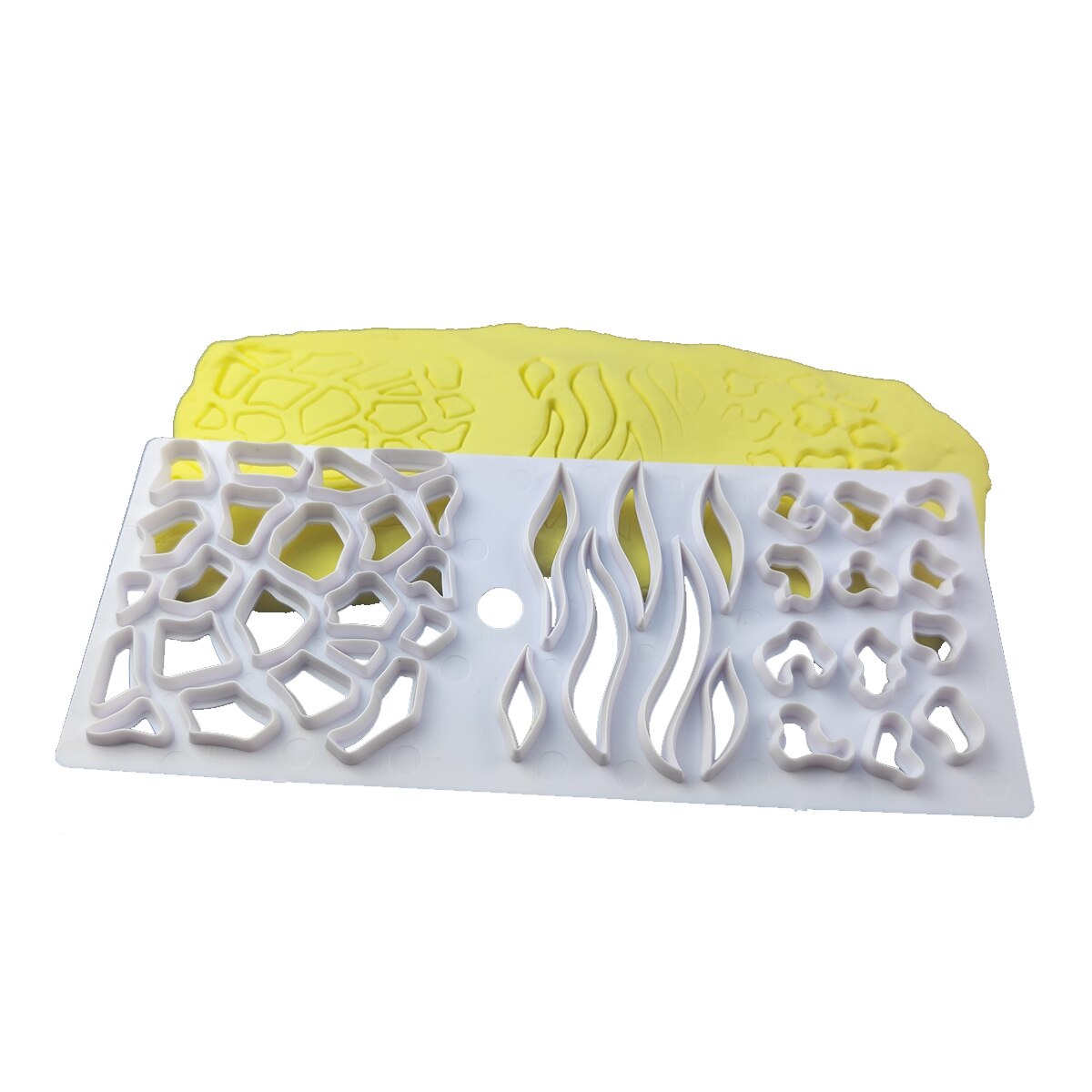 Animal Leopard Print Vorm Fudge Cookie Cutter Afdrukken Fondant Dessert Biscuit Mold Voor Bakken Chocolade Cake Decorating Gereedschap