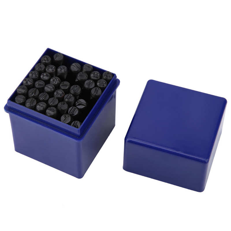 36pcs/set Steel Stamp Letter Punch 5mm Steel Alphabet Letter &amp; Number Stamp Punch Die Tool Kit Stamp Punch Die