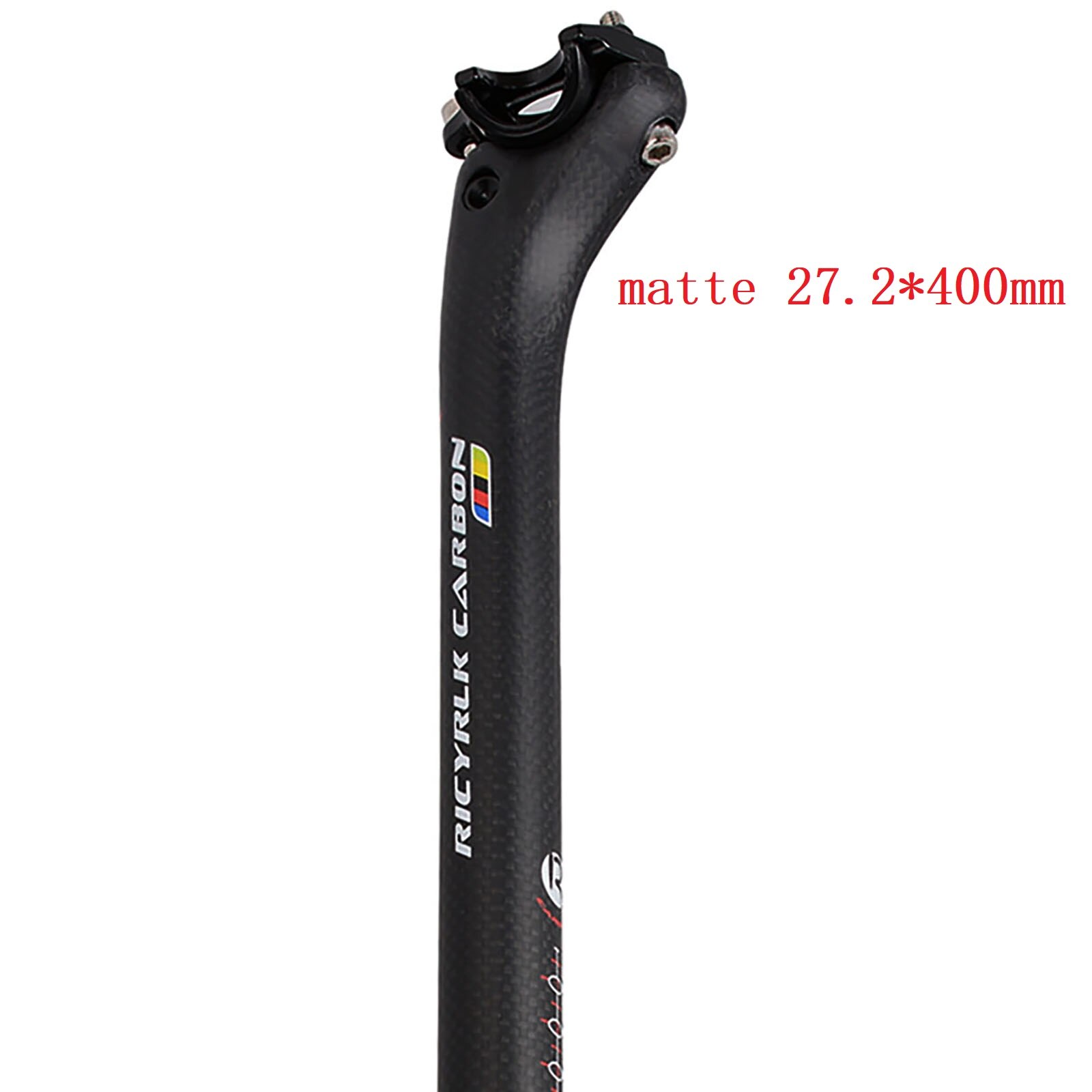 Carbon Fiber Bicycle Seatpost MTB Seat Post Road Bike SeatPost Offset 20mm Bicycle Parts 27.2/30.8/31.6*350/400mm: matte27.2X400MM