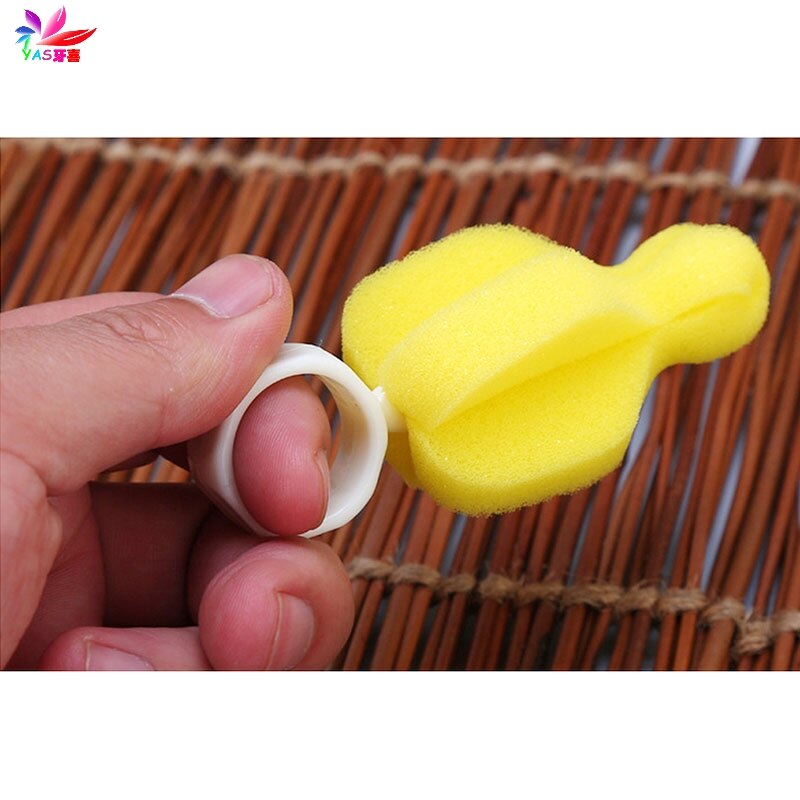 Mamilo do bebê esponja escova teta bule bico bico limpo tubo de limpeza 5pcs-twz