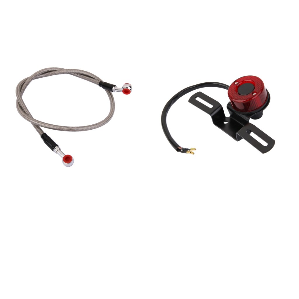 Led achterlicht remlicht met 90cm remkabels geschikt voor harley sportster 883 1200 xl