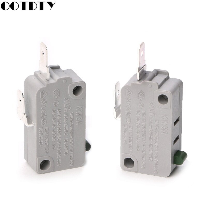2Pcs KW3A Microwave Oven Door Micro Switch 125V/250V 16A Normally Open Switch