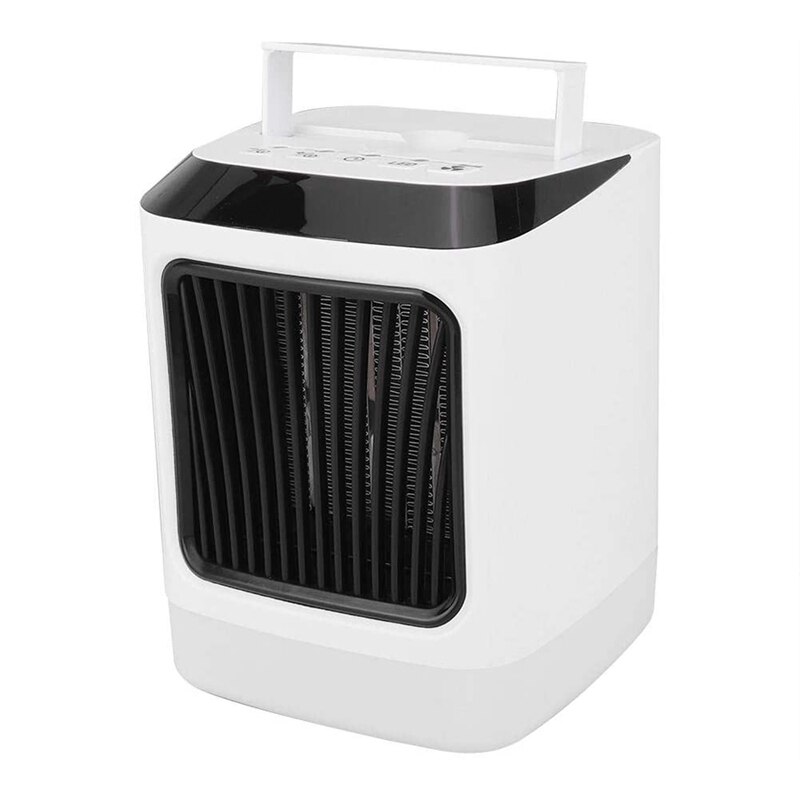 -Desktop Mini Heater, Portable Timing Electric Tabletop Fan Heater With Remote Control Small Space (US Plug)