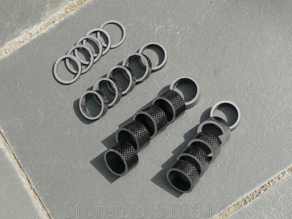 SB-1 Brand Full Carbon Headset Spacer Toray Carbon Hight : 3/5/10/15/20mm Dia. : 1 1/8" Including 5 Pcs