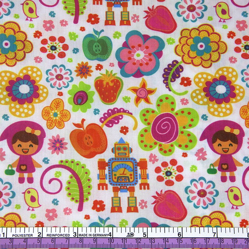 50*145cm Girl Series 100% Cotton Fabric Patchwork Sewing Quilting Fabrics Needlework For Tissue DIY Cloth Sewing Dress ,1Yc17433: 1043385