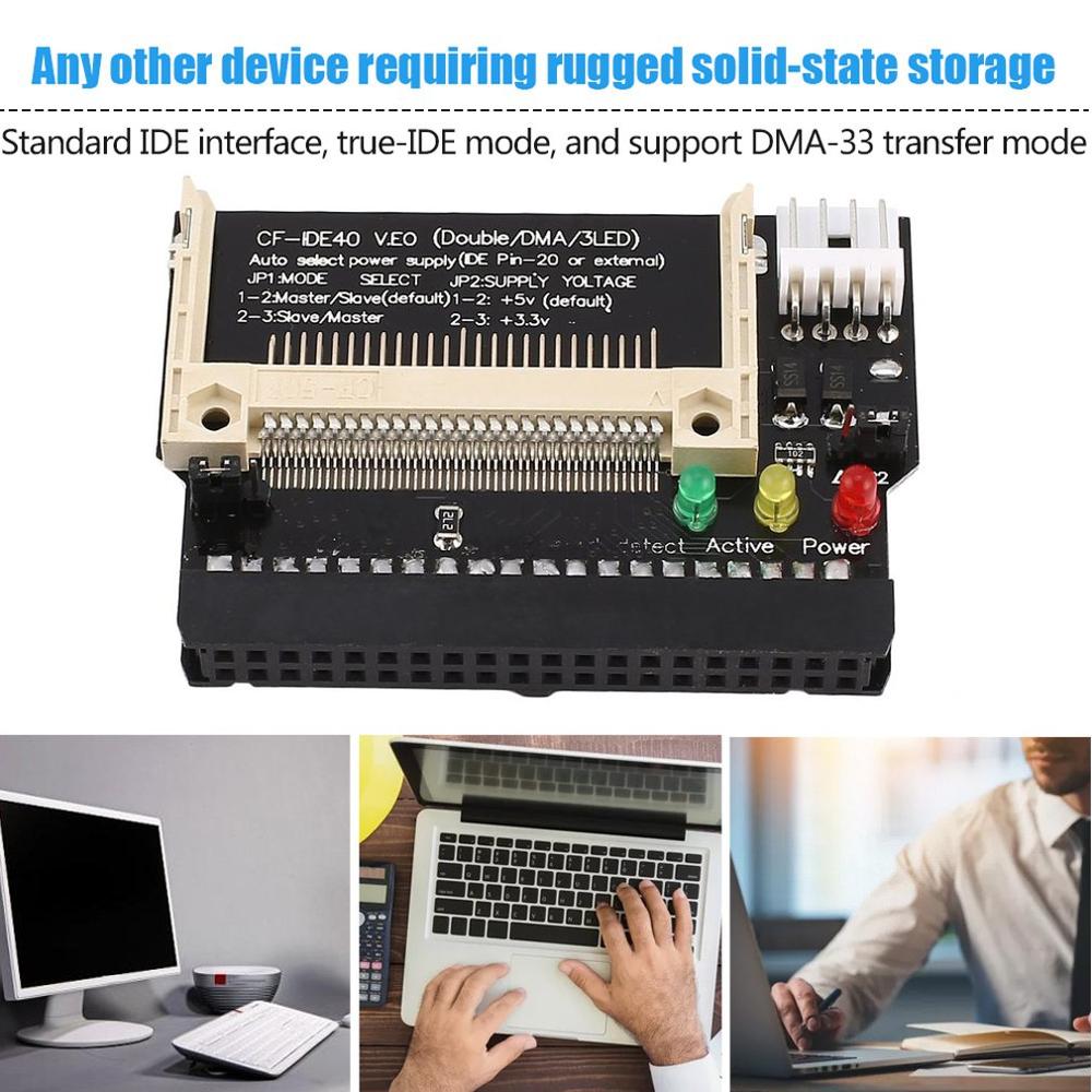 Cf Naar Ide Adapter Compact Flash Cf Naar 3.5 Vrouwelijke 40 Pin Ide Bootable Adapter Converter Card Standaard Ide-Interface true-Ide Modus