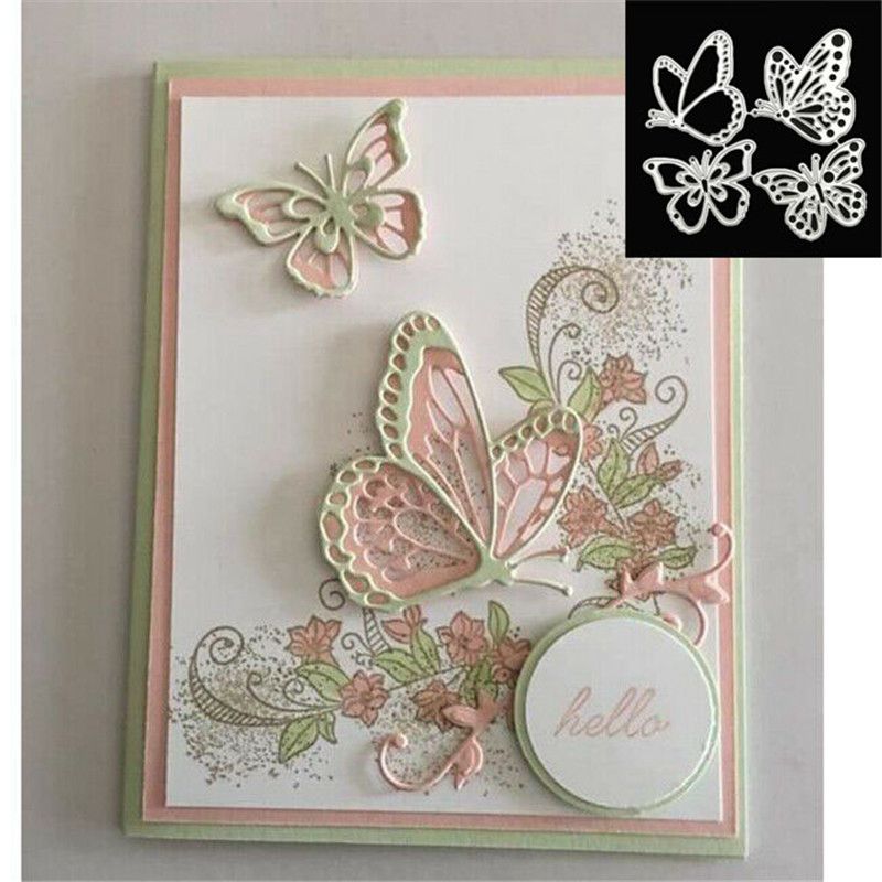 Craft dies metal cutting dies cut die Making Christmas Card Scrapbooking Cards Layered Butterfly 3D
