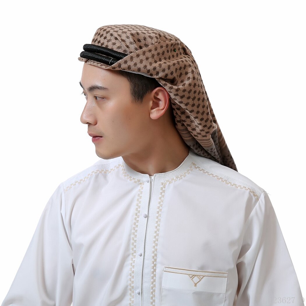Arabisch Männer Turban Kopftuch Tradictional Motorhaube Hijab Muslimischen Kopf wickeln Homme Vetement Musulman Islam Arabisch Zubehör Bandana: 005
