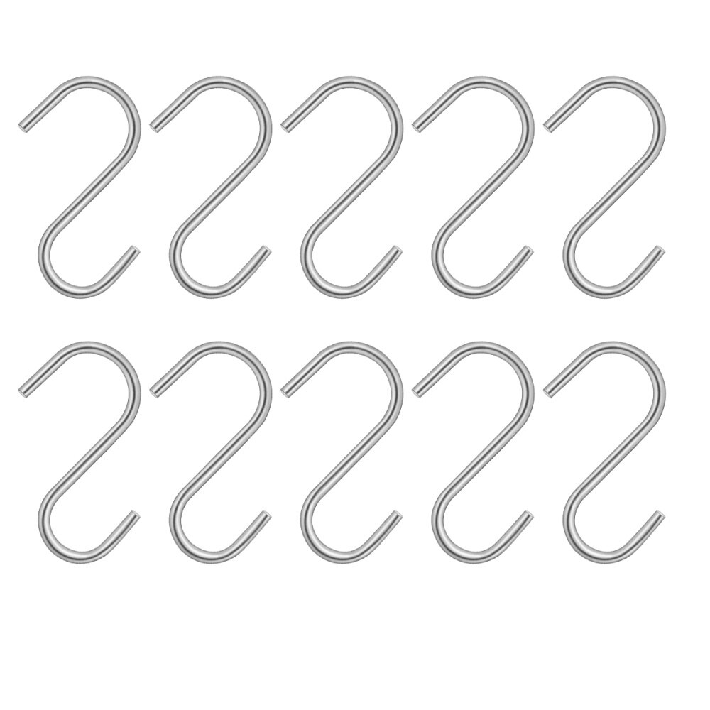 100 Stuks S Vormige Haken Duurzame Display Haken Opknoping Haken Metalen Haak Hangers Voor Keuken: Default Title