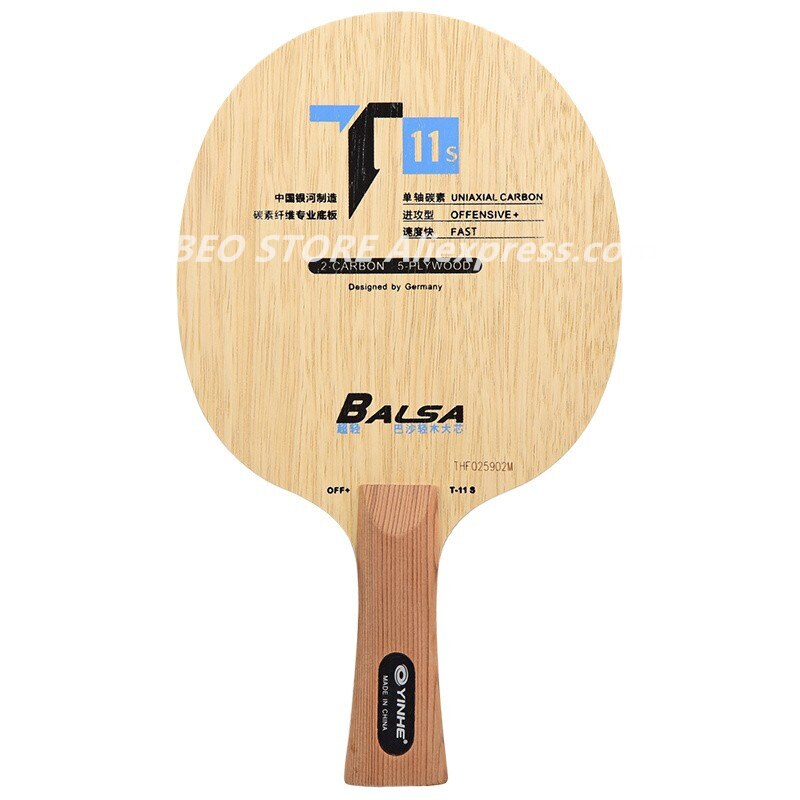 YINHE – raquette de Tennis de Table T11 / T11 + (Balsa en carbone léger), authentique, T-11, T11S