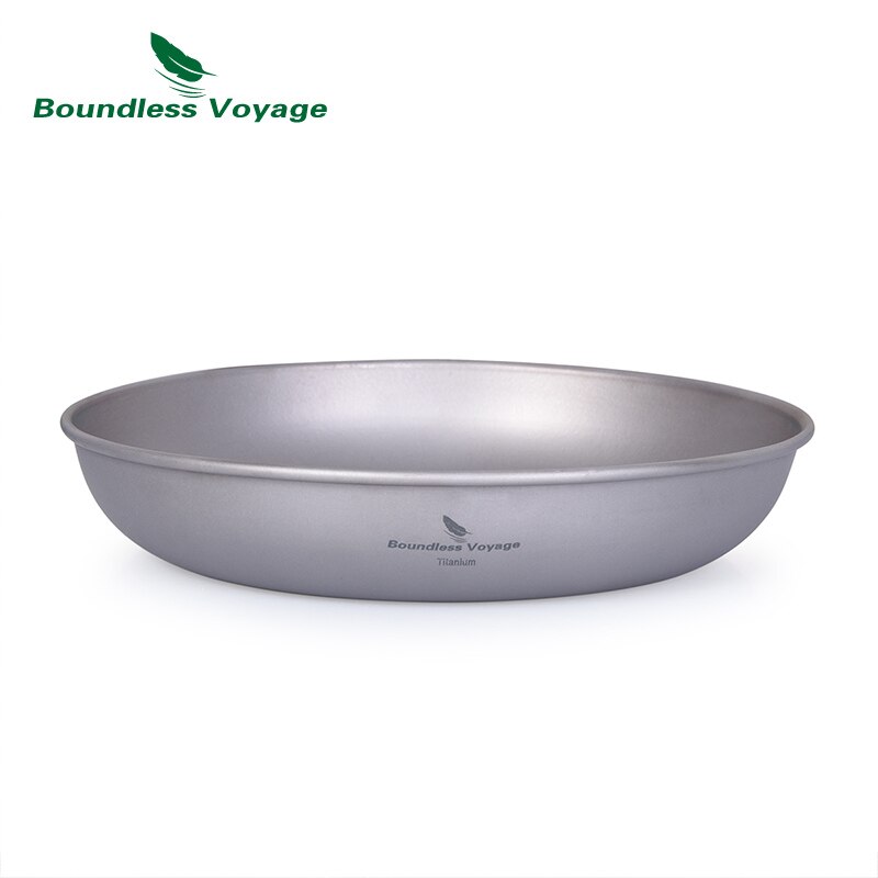 Assiette en titane Voyage sans limite, vaisselle de Camping en plein air, soucoupe, service de table, poêle Durable ultralégère pour aliments Sauce aux fruits: Ti1102T M