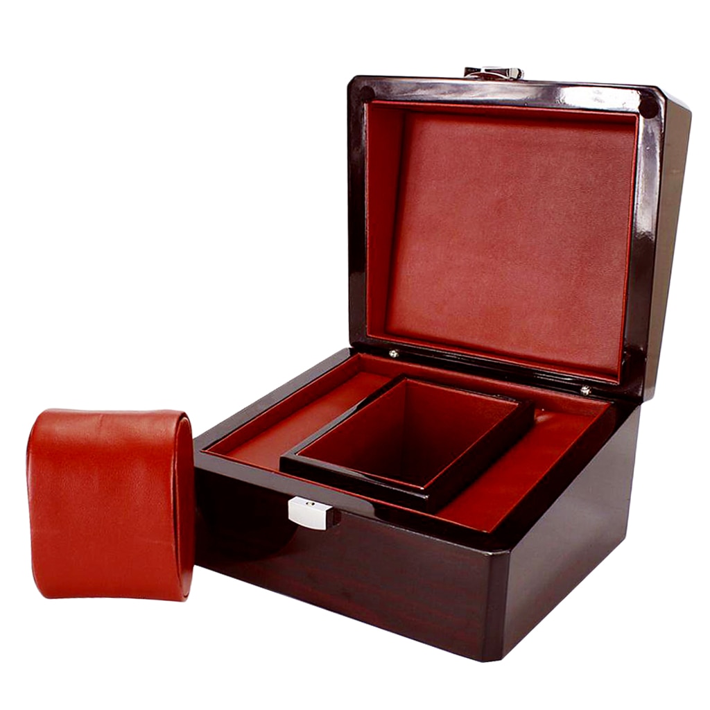 thumbnail image 2 of 8-Space Collector Display Case – Solid Black Top Lid, For Pins Medals Bangles 2 of 4