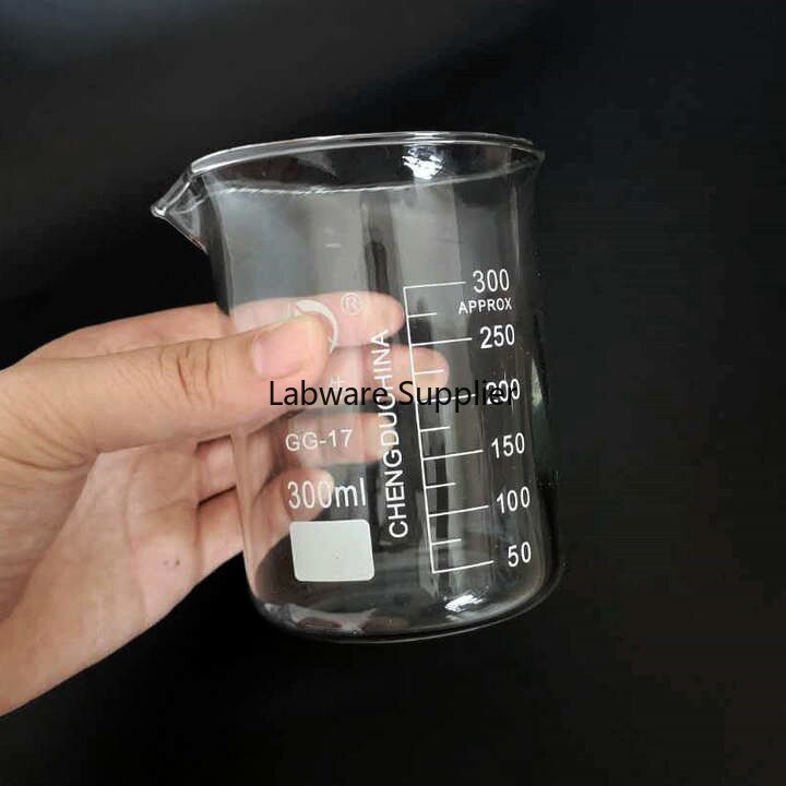 3 unids/set 150/200/300ml vaso de cristal para pruebas de laboratorio, vaso medidor cristalería volumétrica para experimentos de laboratorio