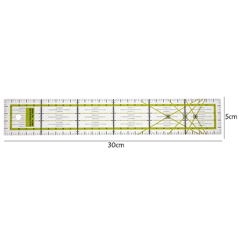 Sew Patchwork Ruler Tailor Tools DIY Fabric Cloth Patchwork Ruler DIY Manual Grid Cutting Sewing Machine Accessories: J
