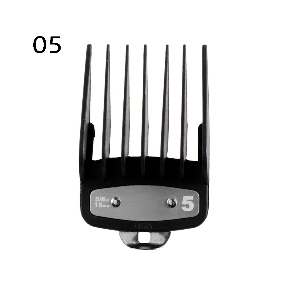 Cortapelos de para hombres, peine guía de corte, accesorio de 3-25mm, herramientas de peluquería universales profesionales, 10 piezas: 05