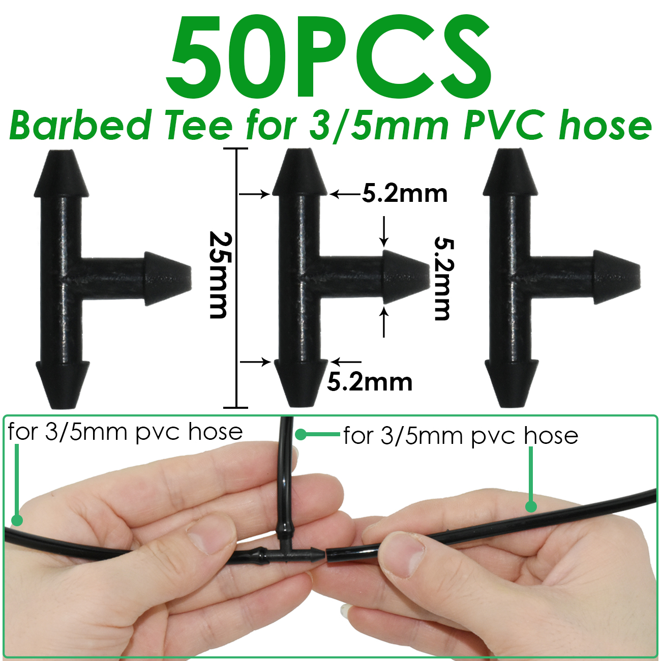 Greenhouse 40M/20M 4-Way 4L Drip Arrow Irrigation Transmitter Dripper Sprinkler irrigation System Potted Planting Yard 10/20sets: black