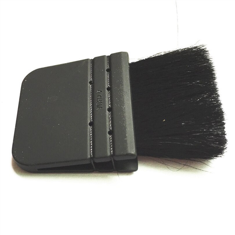 SAIANTTH-brocha Kabuki estilo italiano, pelo de cabra, mango aplanado negro, brochas de maquillaje largas y cortas, herramienta de colorete, cosmética facial