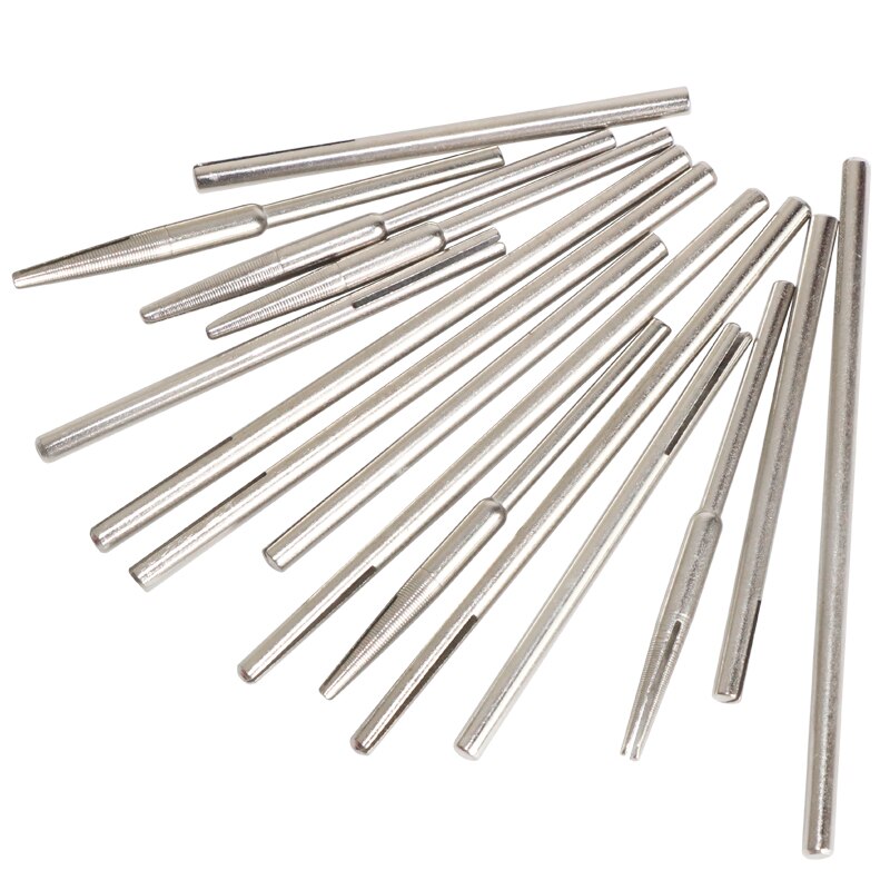 10 st 2.35/3mm skaft 50mm/70mm sandpappersklämma delade dornar långa sliphållare klämstång för roterande verktyg