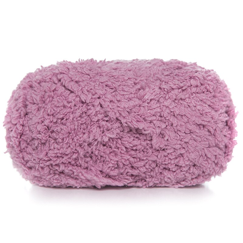 Fil doux et lisse pour tricot à la main, 50 grammes par boule, laine polaire de corail colorée, fil au Crochet, fournitures d'écharpe, de chapeau, de pull pour bébé: leather red