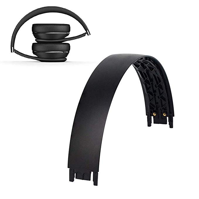 Ersatz Stirnband Kunststoff Shell für Beat Solo 3 3,0 Drahtlose Kopfhörer Reparatur Teile Kopf Band: Matte Black
