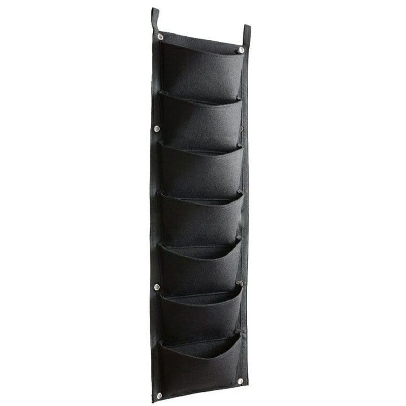Colgante de pared de plantación bolsas bolsillos verde bolsa de crecer jardín Vertical macetero vegetales vida jardín bolsa a casa suministros