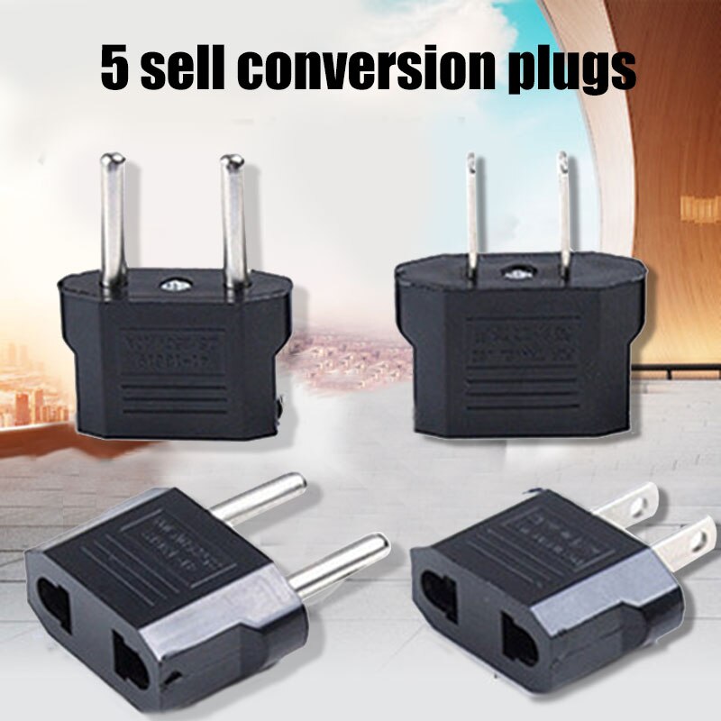 5Pcs 110V to 220V Conversion Adapter Plugs Travel Adapter Converter MJJ88