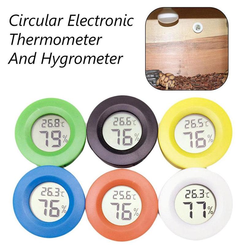 Mini Lcd Thermometer Hygrometer Praktische Digitale Indoor Lcd Hygrometer Vochtigheid Ronde Display Thermometer Panelen Tempera T9Y3