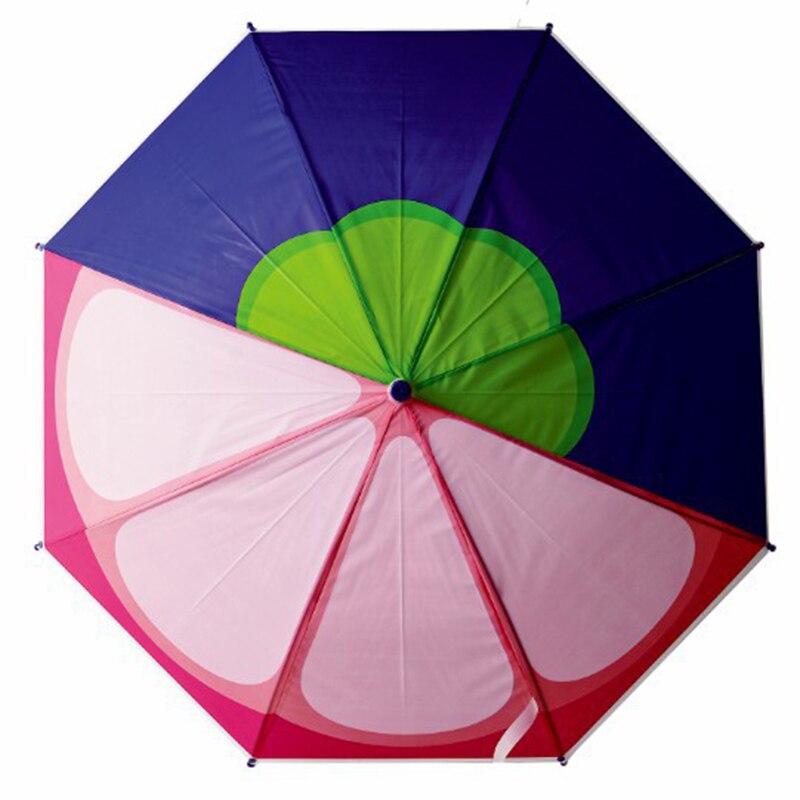 Novo estilo de frutas crianças guarda-chuva dos desenhos animados náilon capitão ensolarado e chuvoso guarda-chuva crianças estudantes carregam suprimentos