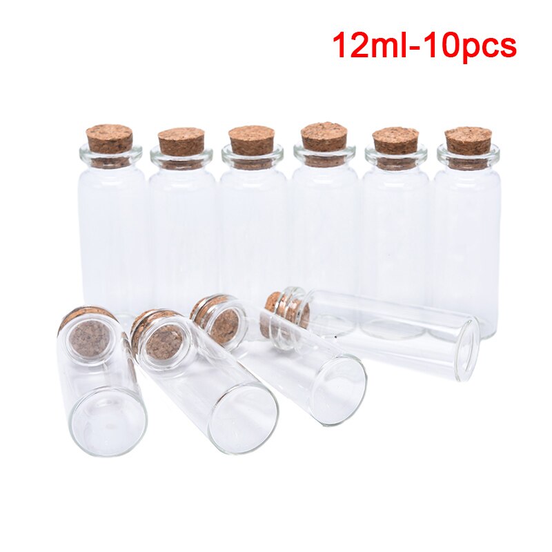 Verpackungen | 10 ml Flasche klar Glas DIN 18, Schraubverschluss weiß Dichteinlage | online kaufen