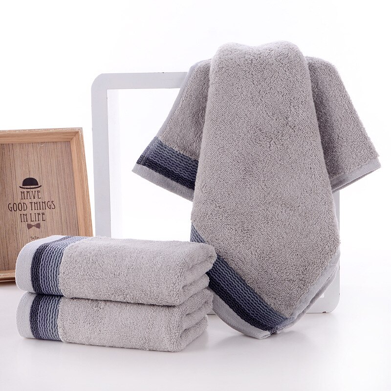 Toallas de baño de algodón suave para adultos, toalla absorbente de felpa, Sábana de baño playa rostro de lujo, juego de toallas básicas para mujeres, 3 uds. O 1 ud. TS55