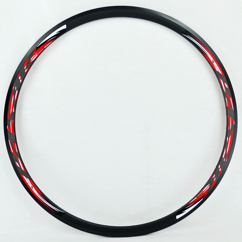 Jantes de vélo de route de 30 mm de large, 19mm de large, roues en aluminium/en alliage, pneu 20/24 trous ma: red 24hole 1pc