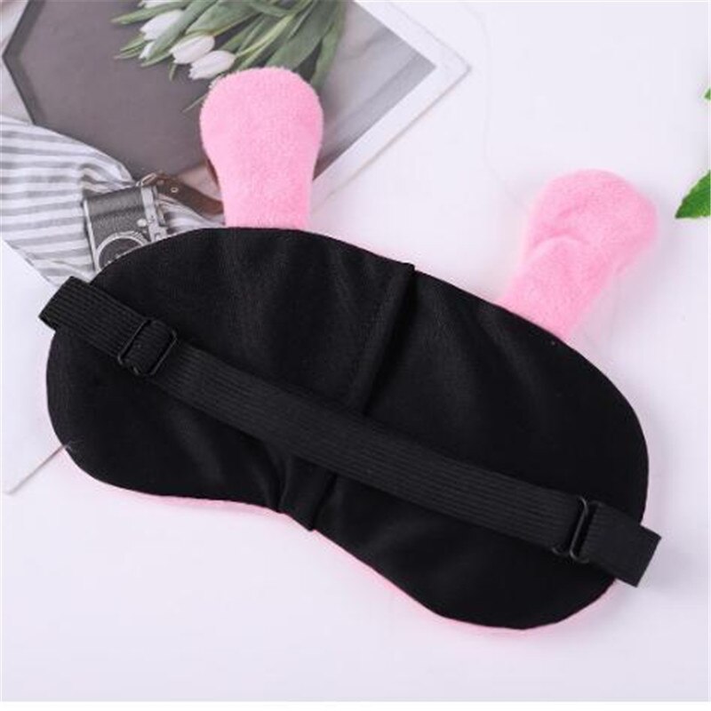 Leuke Kat Slaap Masker Natuurlijke Slapen Oogmasker Eyeshade Cover Shade Eye Patch Vrouwen Meisje Ontspannen Reizen Blinddoek Eyepatch