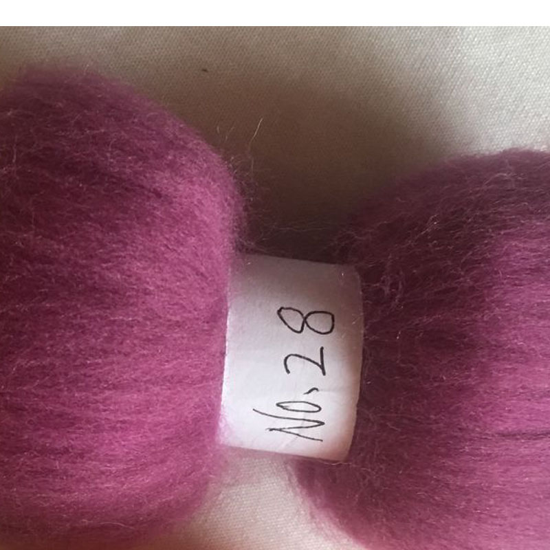 WFPFBEC 70 s Australië GEKAMD 100% WOL fiber merino diy wol voor neddles vilten 50g 100g NR 28: 50g