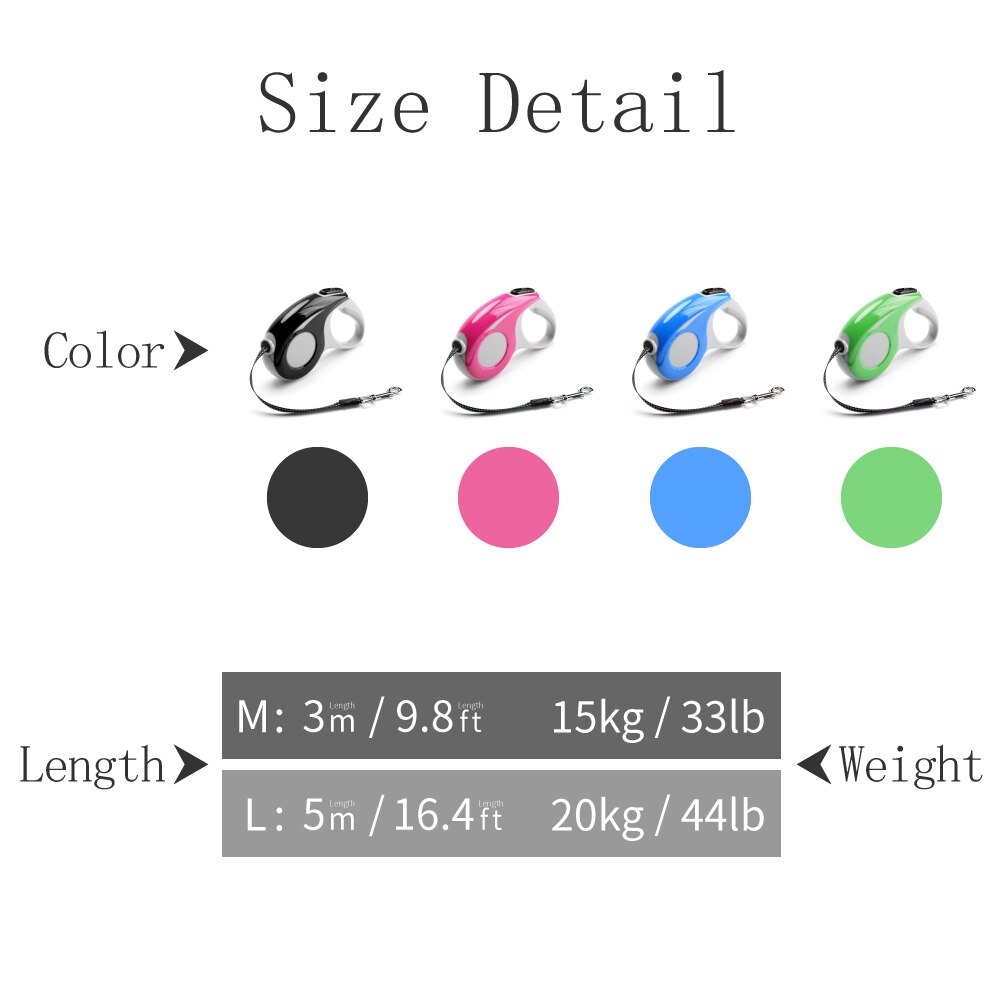 Reflective Retractable Dog Leash For Small Medium Dog No Tangle Nylon Ribbon Retractable Dog Leash for Puppy Dog Supplies