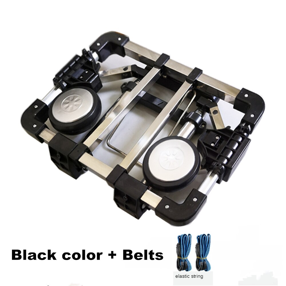 B-LIFE Stainless Steel Hand Truck Garden Carts Folding Wheels Solid Construction Adjustable Handle for Shopping Moving Cart Bag: A4 BACK