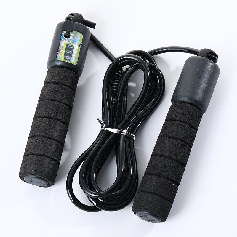 Jump Rope Crossfit Workout Skipping Heavy Cuerda Para Saltar Training Speed Yoga Sport Exercise Equipment for Home Gym 2.8m: Black