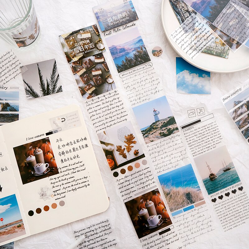 18 Stks/partij Inspiratie Dimensie Serie Briefpapier Sticker Creatieve Decoratie Diy Gedeeld Outfit Tape Huisdier Sticker