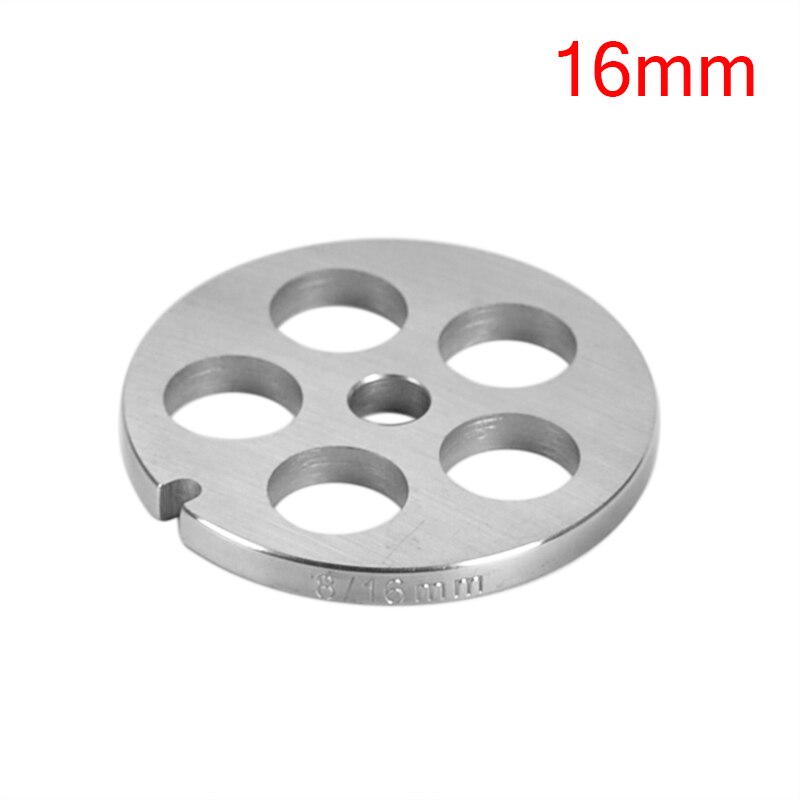 Type 8 Meat Grinder Plate Disc 3/4.5/6/10/12/16mm Stainless Steel Grinder Disc Machinery Parts: 16mm