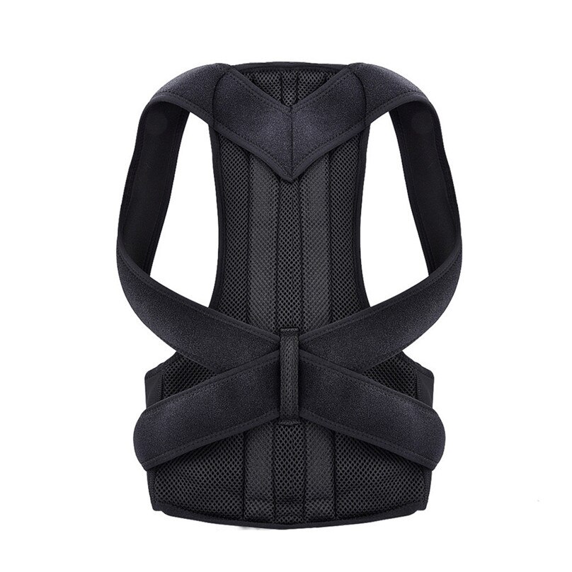 Faja de apoyo para espalda postura hombro Corrector faja de apoyo para dolor lumbar terapia hombres mujeres ropa deportiva seguridad deportiva #4A18: XXXL