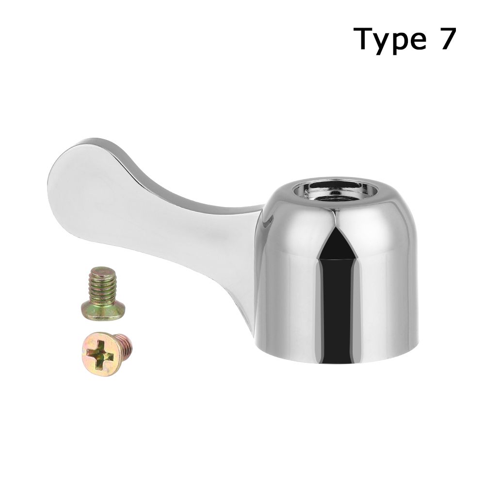 Triangle Valve Small Spout Dish Basin Faucet Handle Switch Handle Accessories Single Cold Quick Open Valve Core Handwheel: Yellow