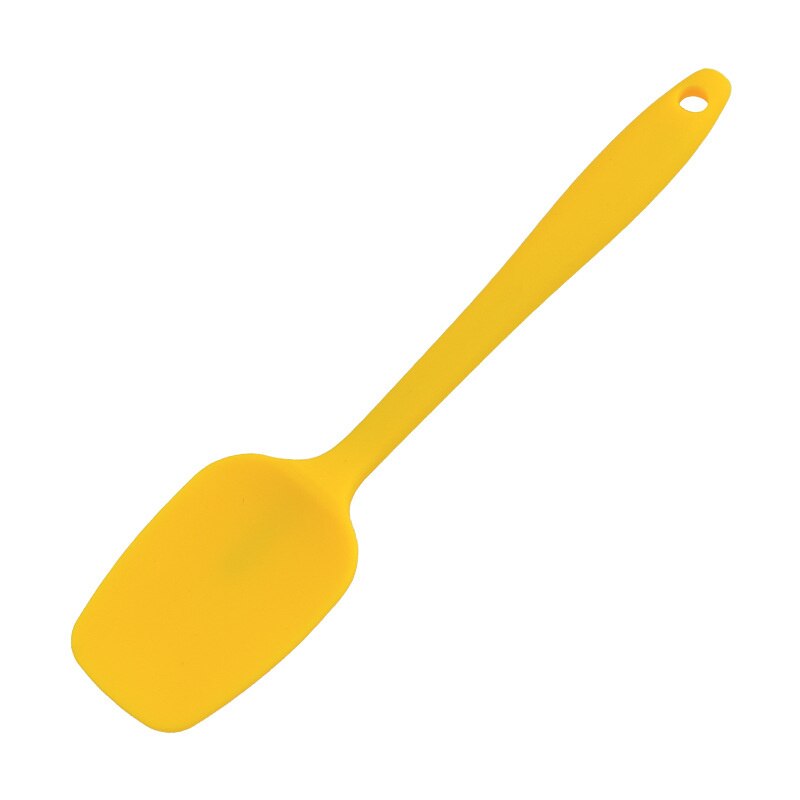 Cooking Silicone Spatula Set Cookie Pastry Scraper Cake Baking Spatula Spoon Scraper For Home Kitchen Tool Utensil Convenience: Yellow