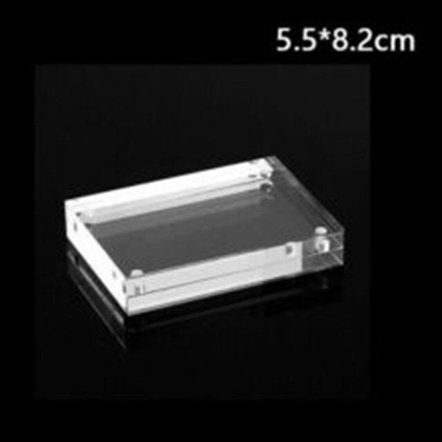 1*Photo Frame Transparent Photo Frame Clear View Both Sided Magnetic Acrylic Block Picture 100% Brand And: 1