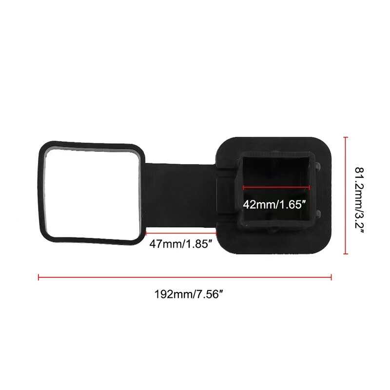 Trailer Hitch Tube Cover Rubber Plug Cap Insert for Dodge Ram Porsche Benz Toyota Ford Jeep Chevrolet Nissan ATV UTV Polaris