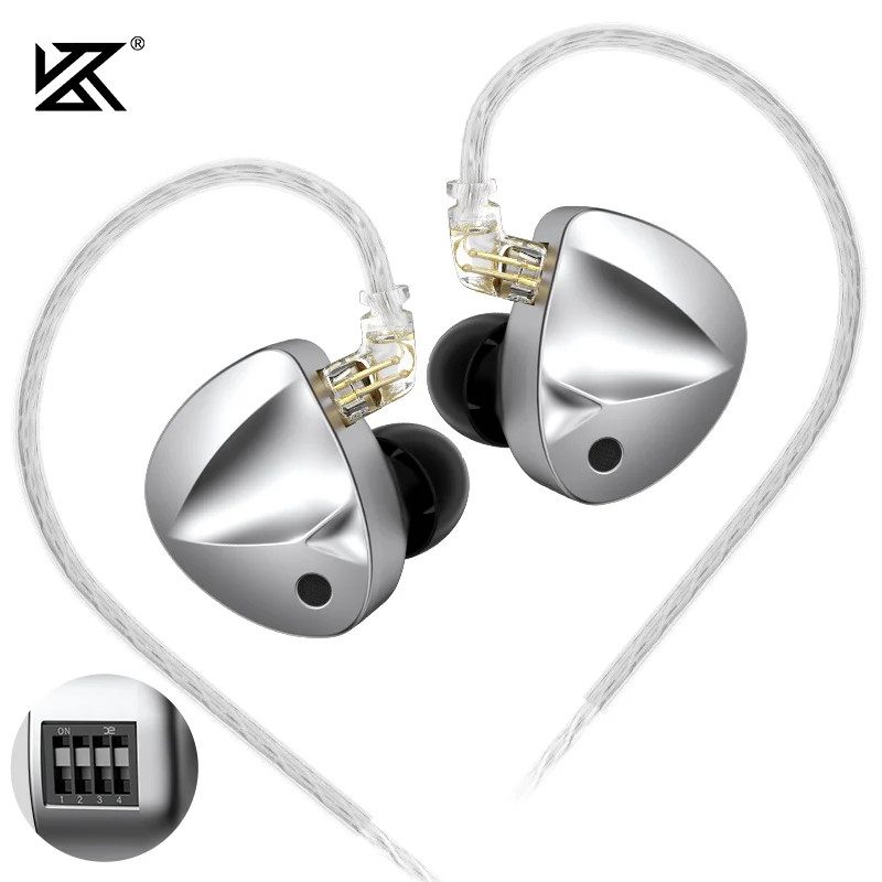 KZ D-FI In-Ear Monitor Oordopjes - HiFi Geluid, Afneembare 2PIN Kabel, Tuning Functie