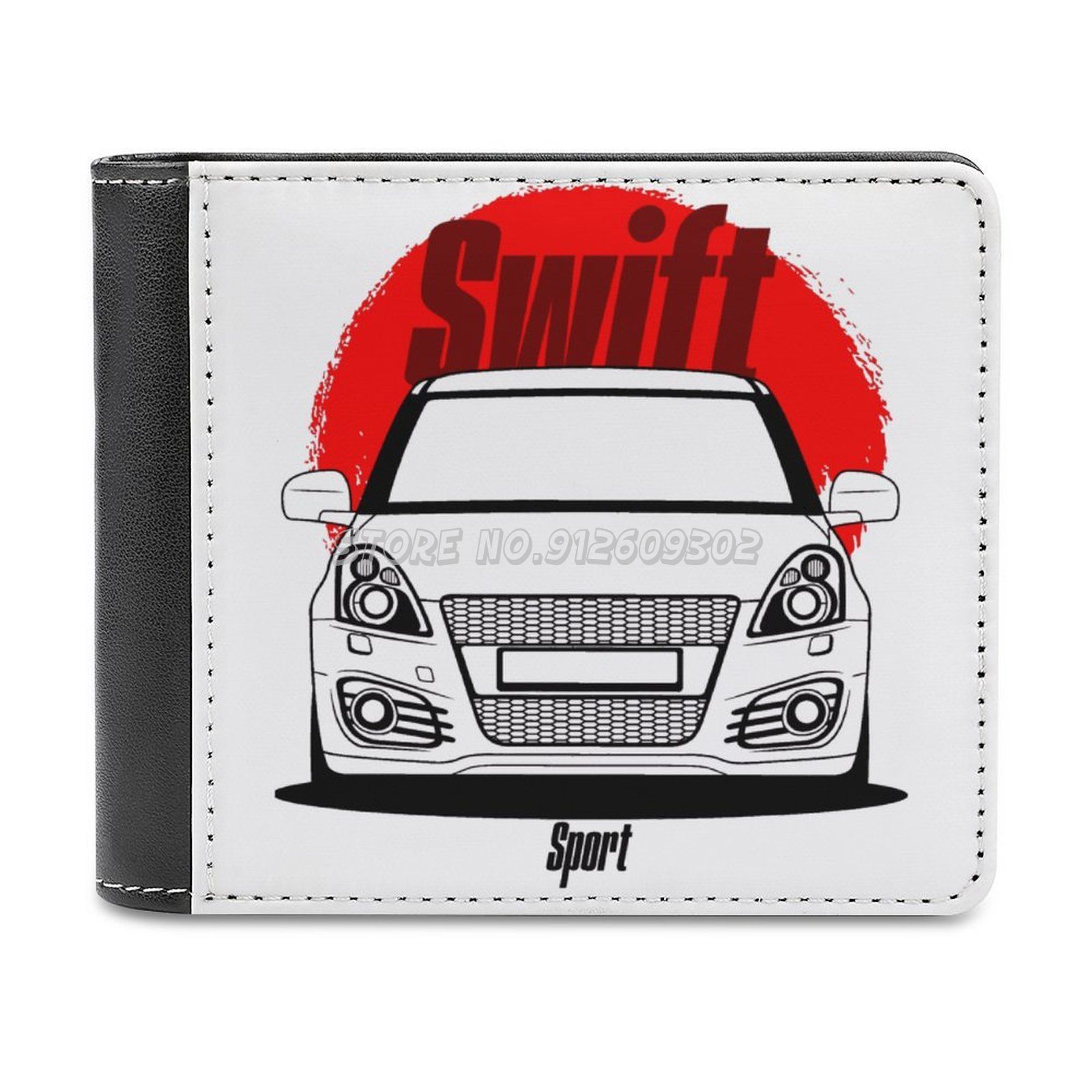 Jdm Swift Leather Wallet Credit Card Houder Luxe Portemonnee Swift Swift Sport Auto Jdm Auto Voertuig Turboosted Jdm: Default Title