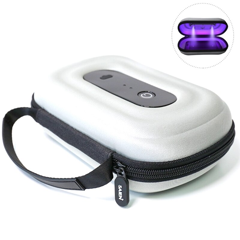 Saien Multifunctionele Draagbare Mobiele Telefoon Desinfectie Doos Uvc Ultraviolet Desinfectie Doos Masker Sieraden Desinfectie