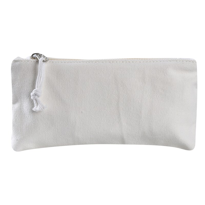 Multipurpose Cosmetische Tas Met Rits Vlakte Diy Natuurlijke Make-Up Pouch Katoen Canvas Reizen Toilettas Kussen Effen Lkeep 51G