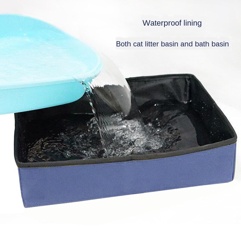 Folding Cat Pet Litter Box Waterproof Outdoor Foldable Portable Travel Toilet For Puppy Cats Dogs Bedpans