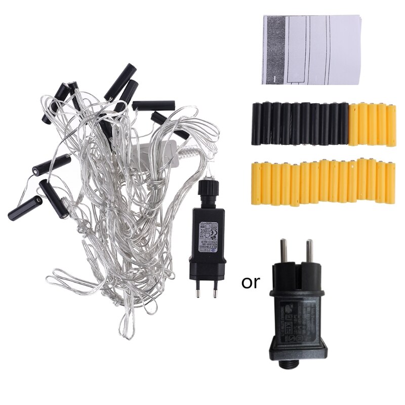 10-In-1 Aa Batterij Eliminator Vervangen 2x 3x Aa Aaa Batterijen Power Adapter Eu Plug